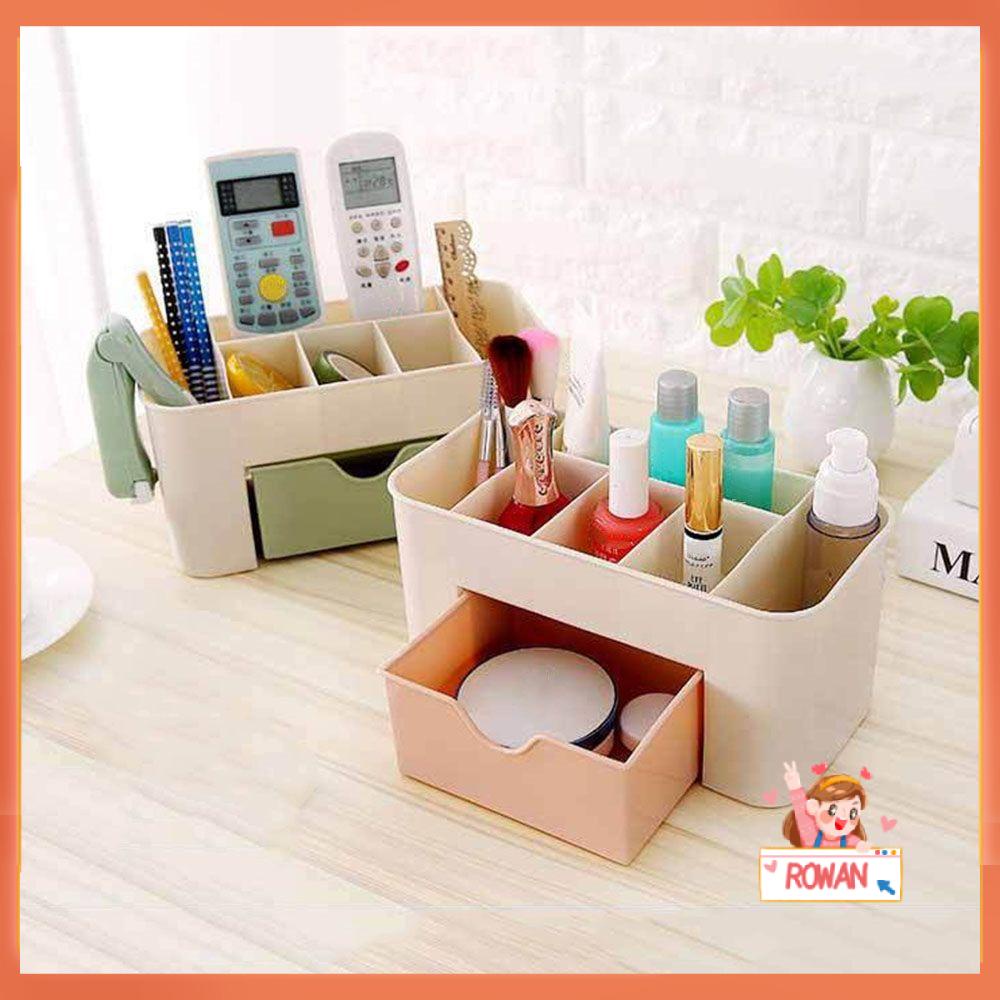 Kotak Laci Organizer Kosmetik / Makeup Motif Bunga