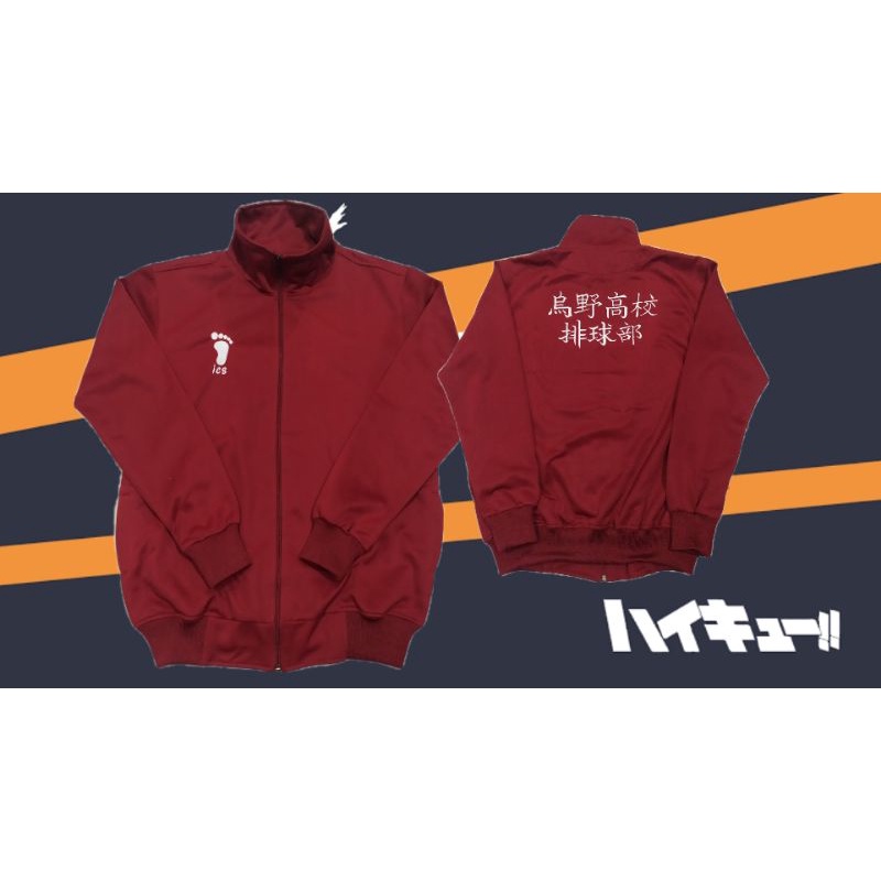 haikyuu karasuno ics jaket anime haikyuu/inarizaki/nekoma/fukurodani