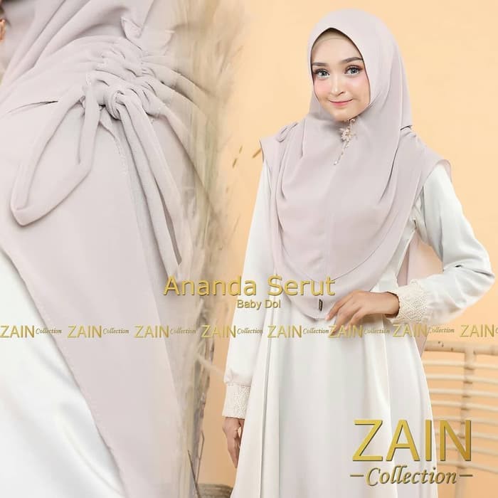 Jilbab hijab khimar ceruti naysila khimar serut instan syari jumbo