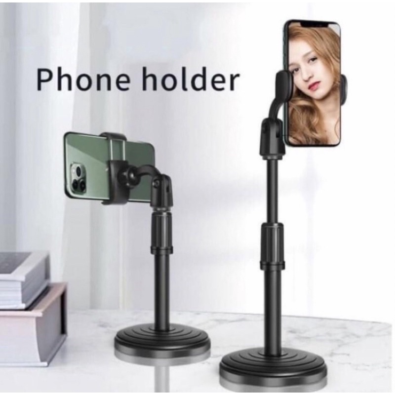 Stand Holder HP Handphone Penyangga Broadcasting Putar 360 Desktop HD25 F7