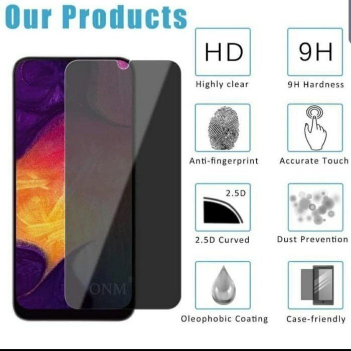 TEMPERED GLASS ANTI SPY REALME C11 C12 C15 C3 C21 C25 PRIVACY MAGIC SCREEN GUARD