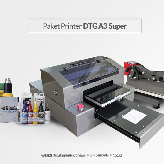 Paket Printer DTG A3 Riecat Super