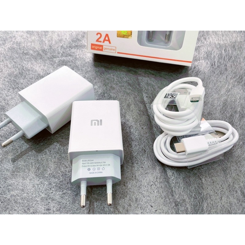 【3344】(GROSIR) CASAN XIAOMI 2A QUICK CHARGER TRAVEL CHARGER ORIGINAL AK933 2A, CHARGER XIAOMI KABEL MICRO/TIPE-C