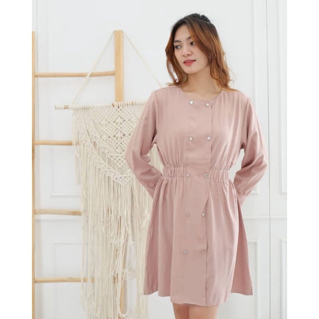 NADIA DRESS - DRESS WANITA TANGAN PANJANG