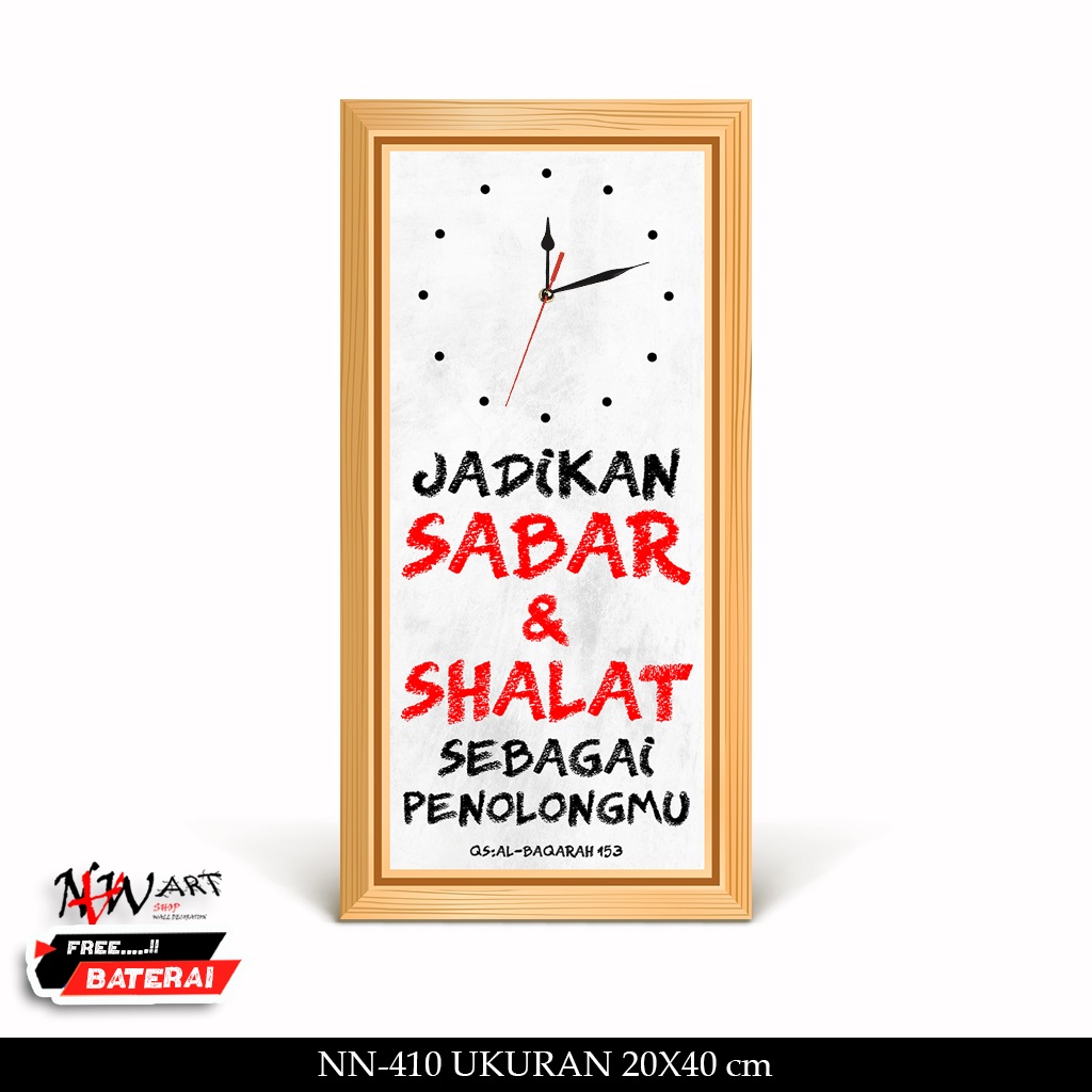 Jam Dinding Quotes Dekorasi Hiasan Dinding Motivasi Sunda