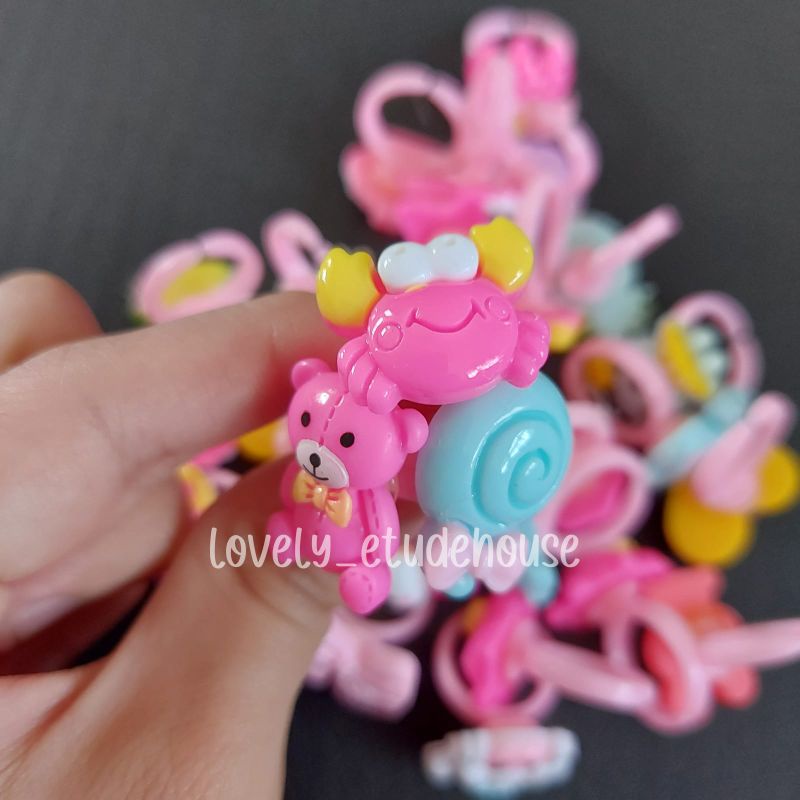 Cincin anak perempuan karakter cincin mainan anak perempuan cincin anak motif karakter mainan anak p