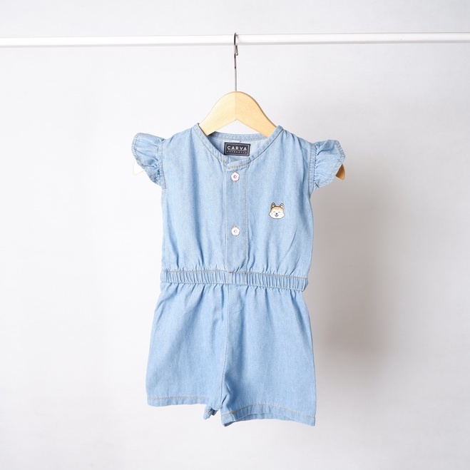 CARVA PROMOOO Jumpsuit Anak Perempuan Jeans Atasan anak perempuan jeans denim original 1-5 tahun