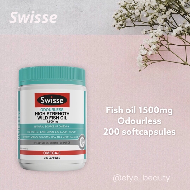 swisse ultiboost odourless fish oil 1500mg