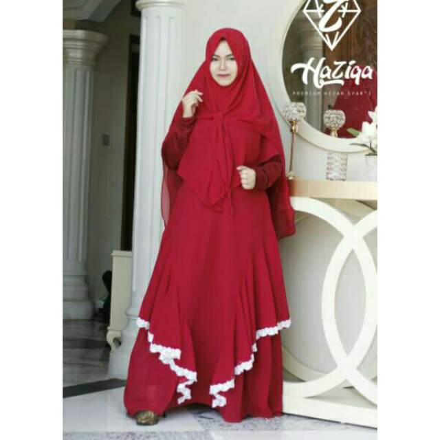 Haziqa series AYLA syari set premium terbaru