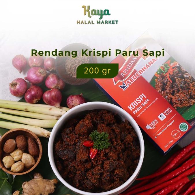 

Rendang Sederhana Krispi Paru Kriuk Kering