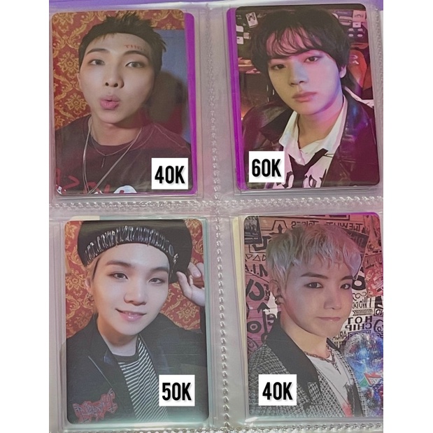 photocard BTS (jin,namjoon,suga,jhope) SG22