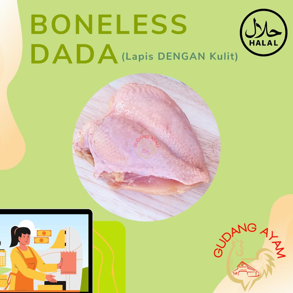 

Daging Dada Fillet SKIN ON (Lapis Kulit)