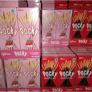 GLICO POCKY STICK WAFER 22GR / STICK BISKUIT BERSALUT KRIM LEZAT