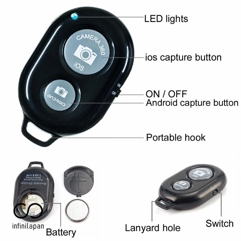 Remote Bluetooth Remote Shutter Kamera Android ios