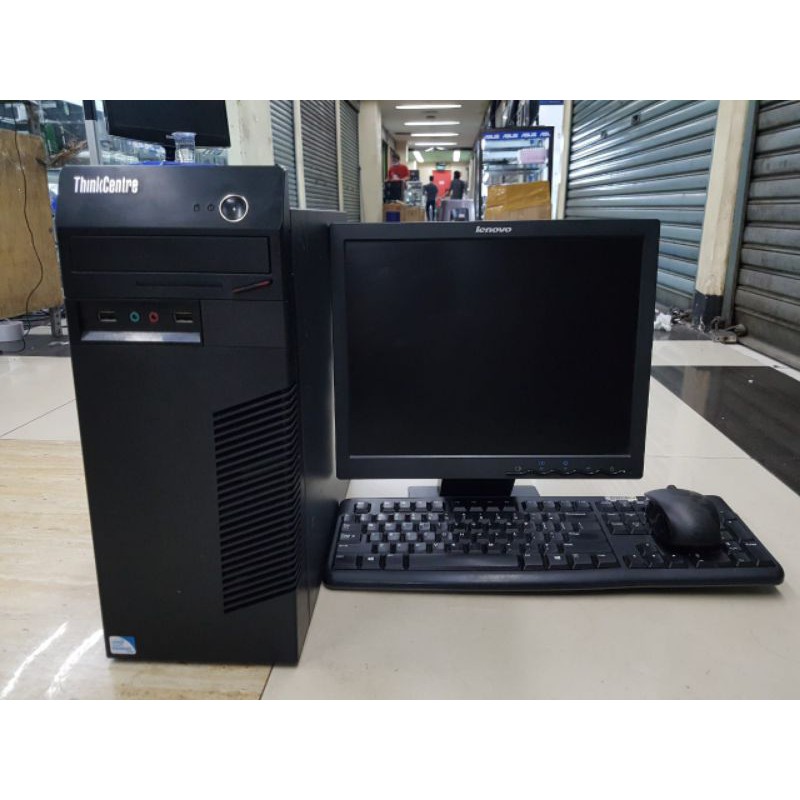 PC LENOVO PAKETAN  THINKCENTER M70E TOWER /MONITOR  LCD  15""INCH KOTAK (SUPER MURAH)