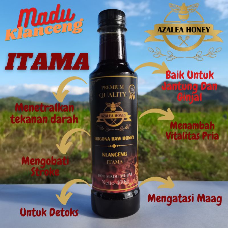 

Madu Klanceng Trigona Kelulut Itama✅460gram‼️ Asli Murni Raw Honey 100%✅ Honey 100%✅