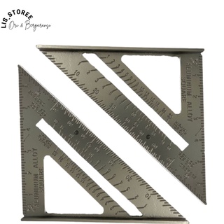 Penggaris Siku Segitiga Alumunium 7 Inch Speed Square Murah Berkualitas Shopee Indonesia