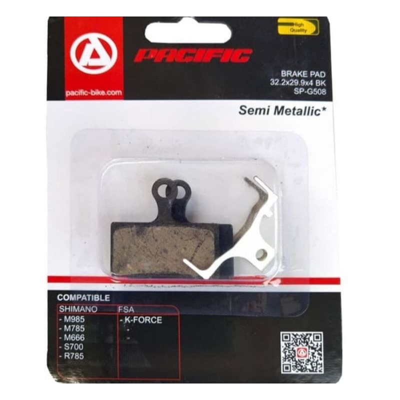 PACIFIC Brake pad / kampas disc cakram sepeda g508 UNTUK brake Shimano