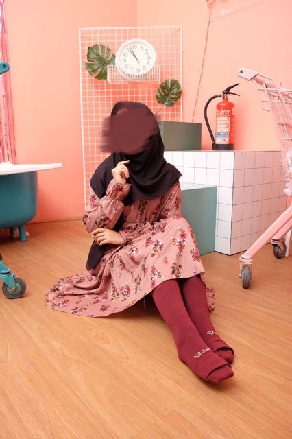 Kaos Kaki Wudhu Muslimah Panjang Selutut - Sashee Kaoskaki Panjang 60cm Katun Cotton