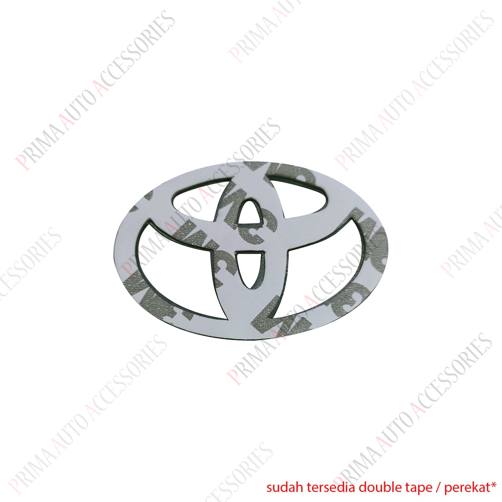 Logo Emblem Stir Mobil Toyota Carbon Steer Car 65mm x 44mm