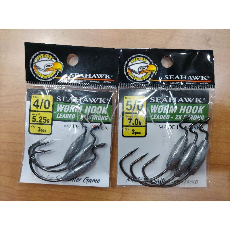 SEAHAWK WORM HOOK 2XSTRONG