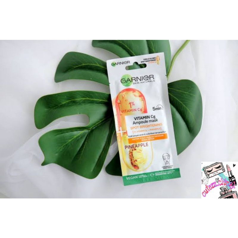 ☃️Cutezz_Ching1☃️Garnier Ampoule Mask (Sheet Mask) 15g