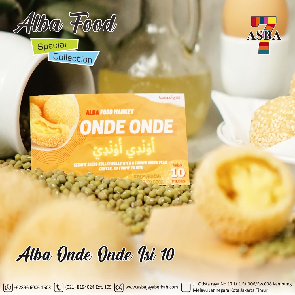 

ALBA FOOD ONDE ONDE ISI 10PCS
