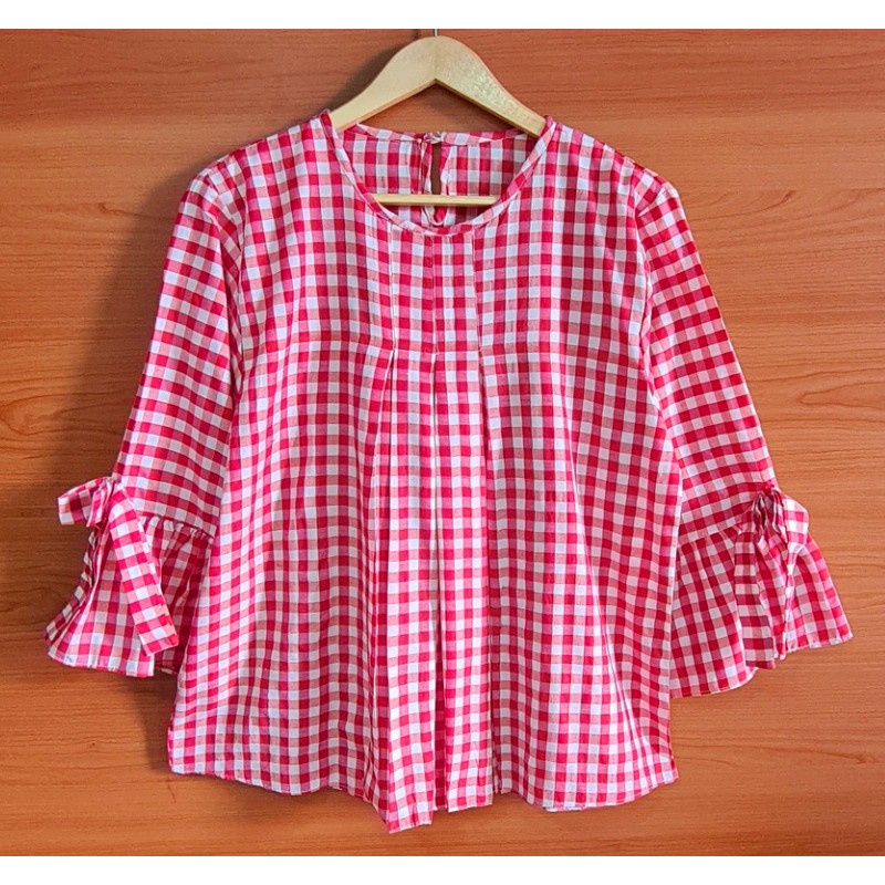 ERLINDA  BLOUSE WANITA | BIG SIZE | PLAIN BLOUSE | ATASAN WANITA | BAJU JUMBO ERLINDA-7