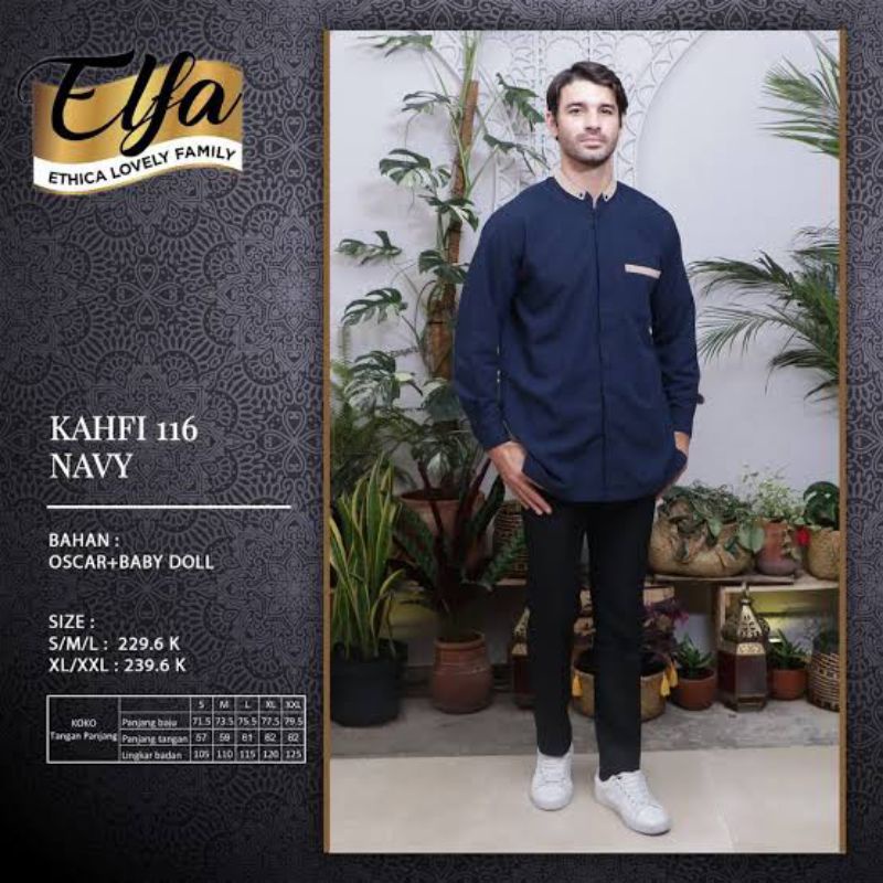 Ethica Koko Kahfi 116 - Navy S