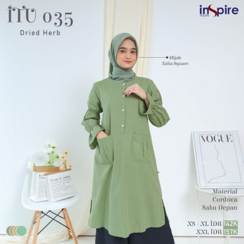 TUNIK INSPIRE ITU 035 atasan wanita fashion muslim