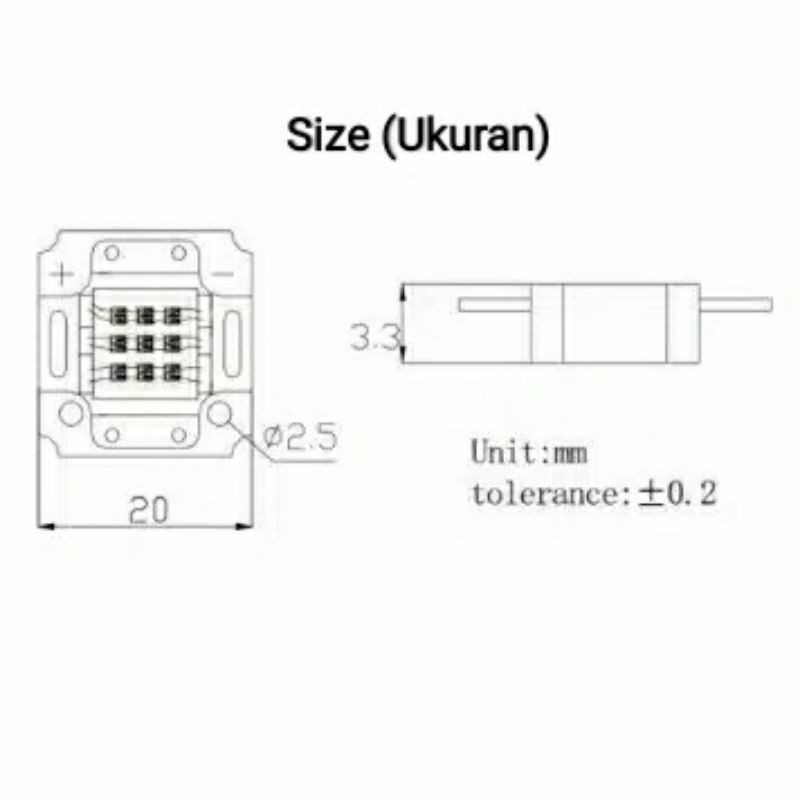 Modul High Power LED COB 10W HPL 10V - 11V Lampu Sorot 10 Watt DIY