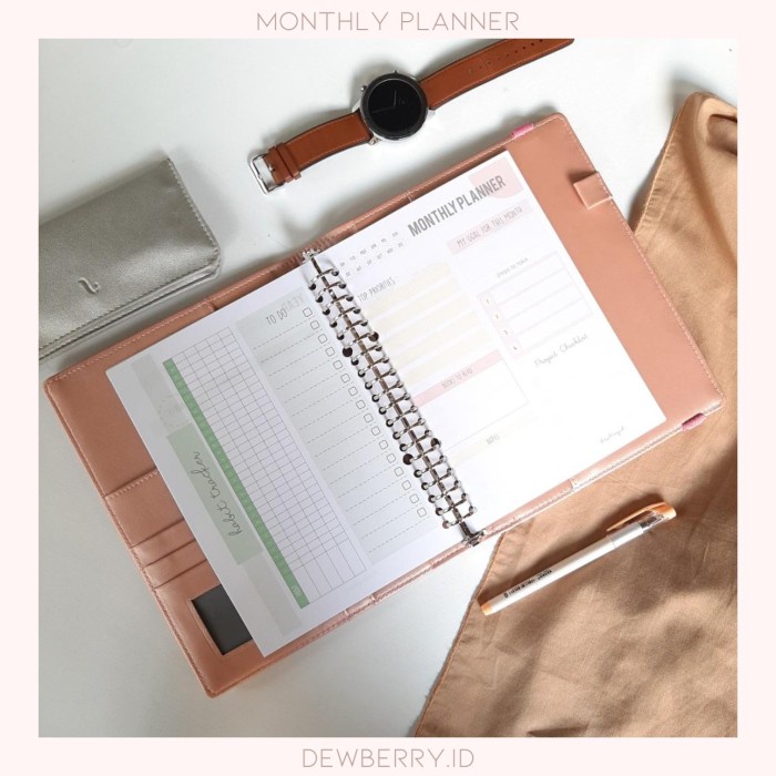 

[RESTOCK] MONTHLY PLANNER (A5 & B5) - size B5