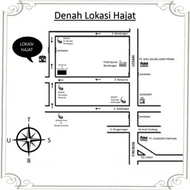 Jasa desain denah undangan digital