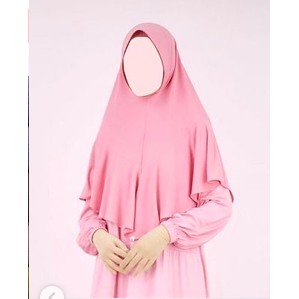 NEW DAILY & DAILY WAVE KHIMAR Atelier Angelina Original TERBARU Maret-April 2022-DWK HP Cotton Pink M