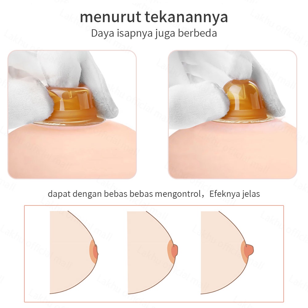 Lakhu Penutup penarik puting payudara / nipple puller penarik puting silikon