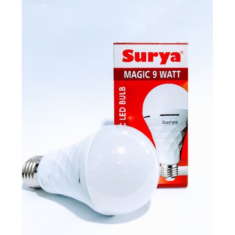 Lampu Emergency LED BULB SURYA / Genio Magic 9 12 18 Watt