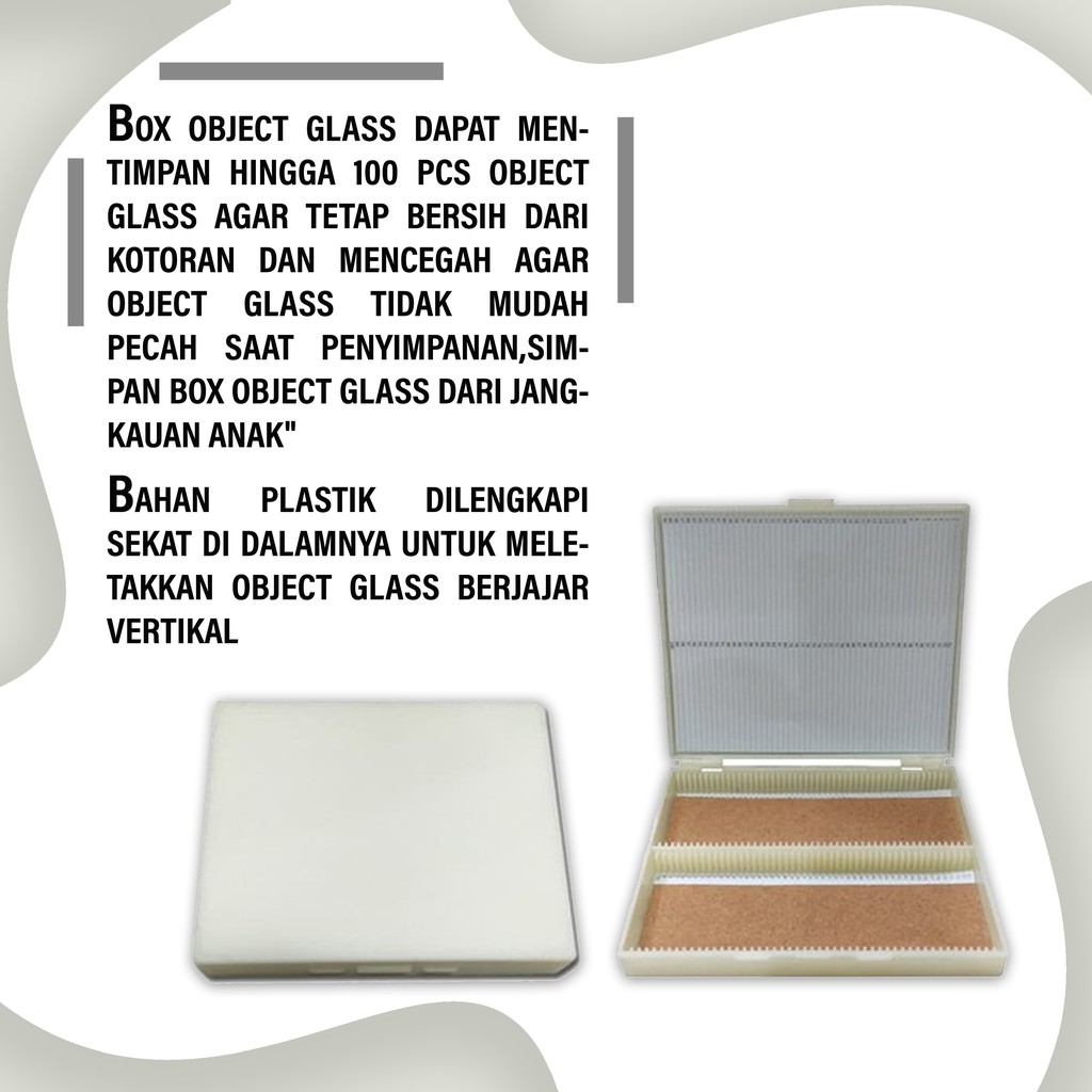 Nesco Box Object Glass untuk menyimpan object glass-BEST SELLER NESCO, HARGA/PCS