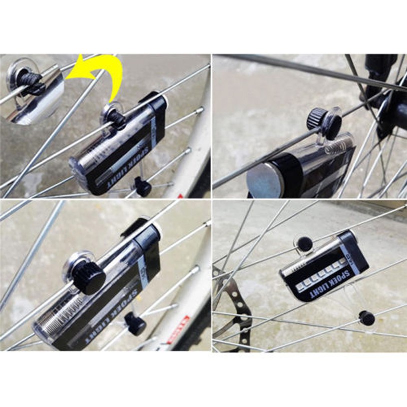 YGRETTE - 30 PATTERN Lampu Roda BAN VELG Sepeda 14 LED Flash - Multi-Color BICYCLE WHEEL LIGHT