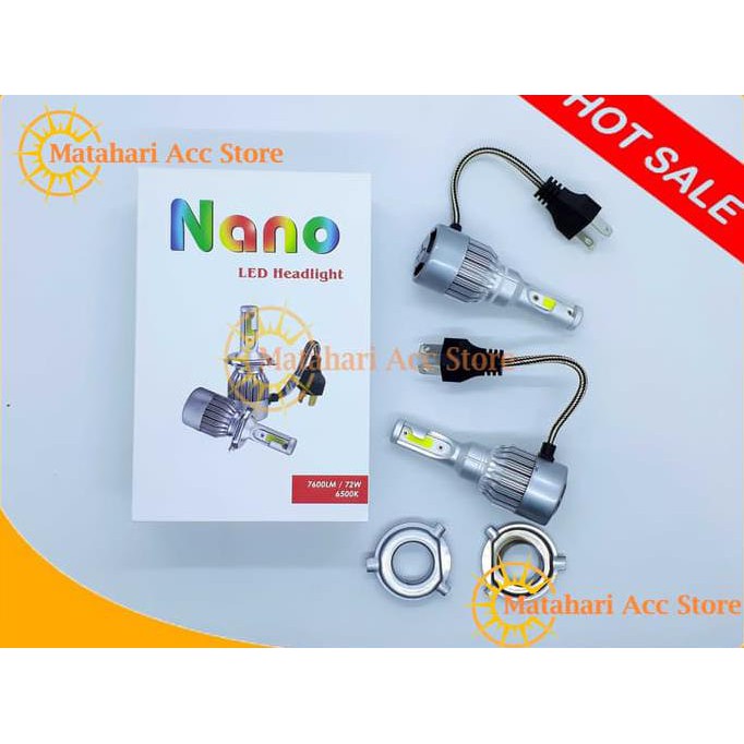 DIJUAL MOBIL LAMPU LED XENON HID NANO LED H4 #9
