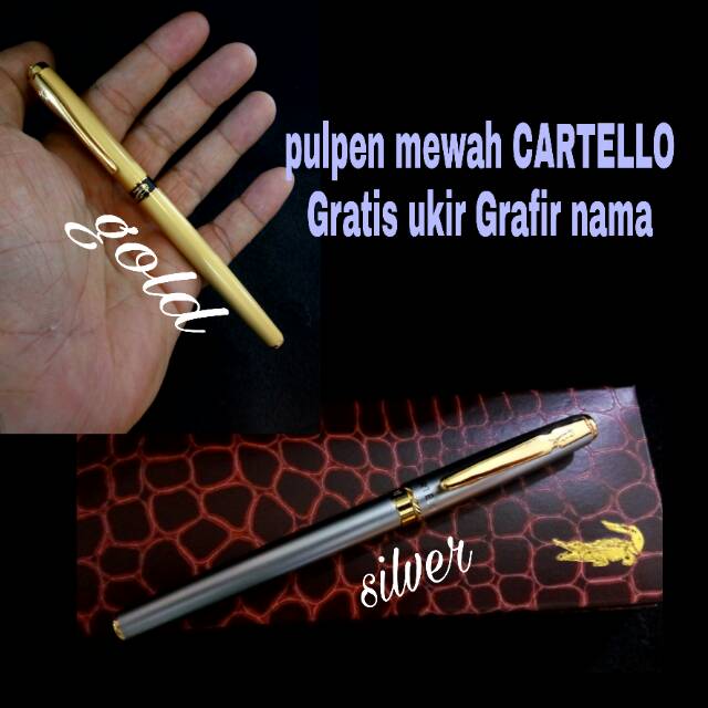 

Jual pulpen mewah cartello gratis ukir Grafir nama