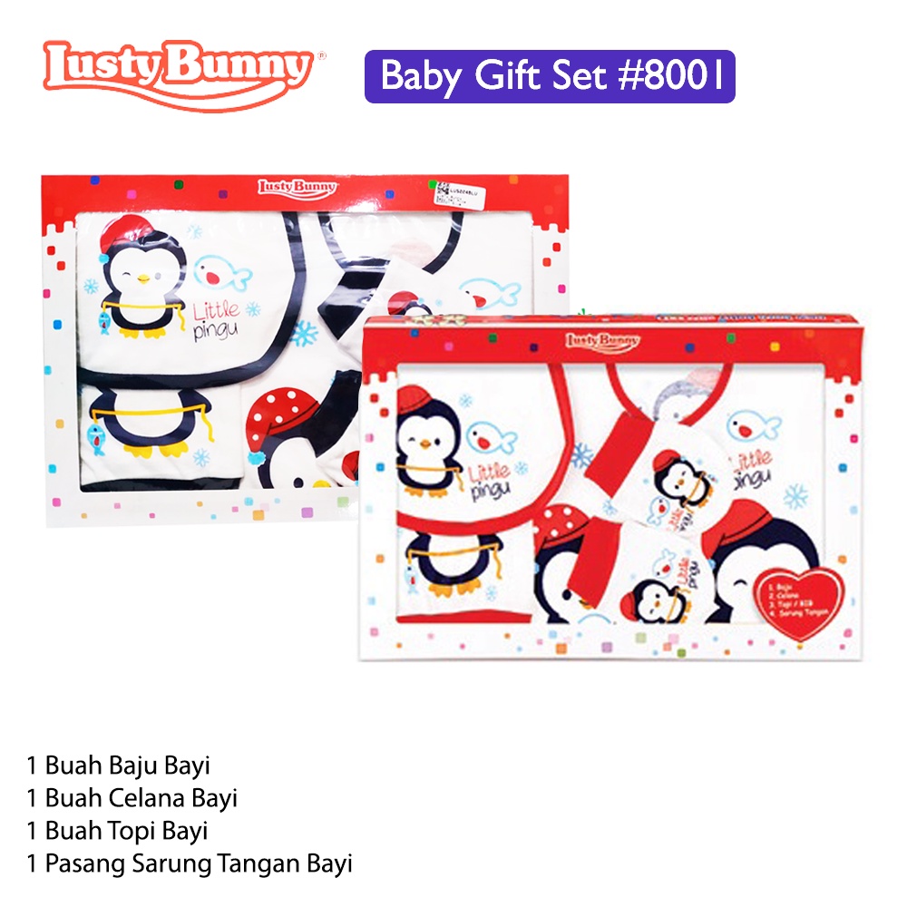 Lusty Bunny Baby Gift Set #8001 Paket Kado Baju Bayi Berry Mart