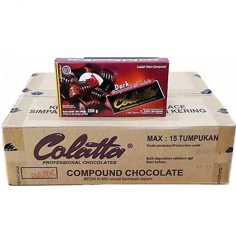 

Ay00! Colatta Dark Compound 250gr , colata dcc kecil 250 gram