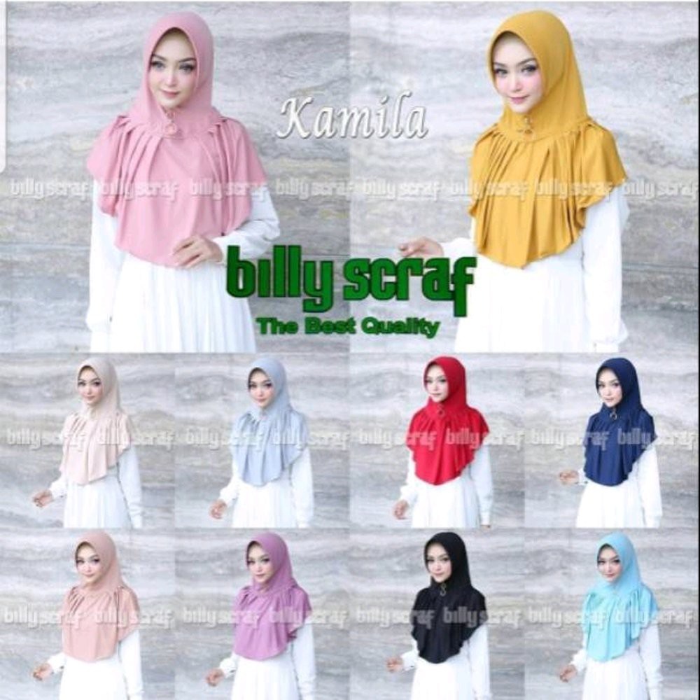  jilbab  instan kamila original billy Shopee Indonesia