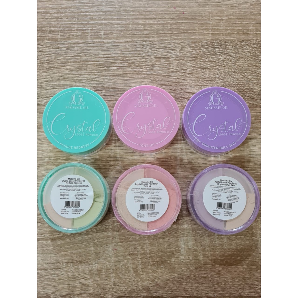 MADAME GIE CRYSTAL LOOSE POWDER 10gr / MADAME GIE LOOSE POWDER / MADAME GIE BEDAK TABUR