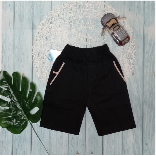 Celana Chino Pendek Anak Usia 1-10 Tahun/ OSHBOSSPREMIUM-HITAM
