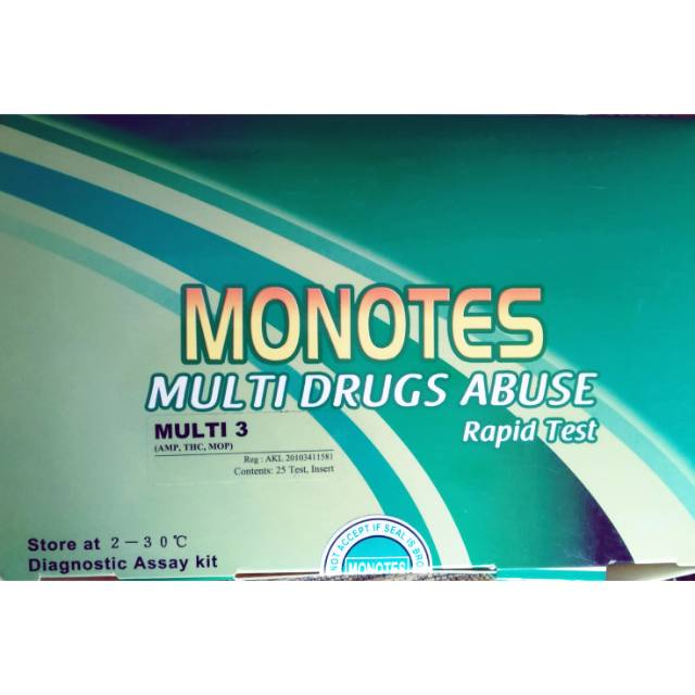 Rapid test monotes multi 3 drugs AMP /MOP / THC urine test