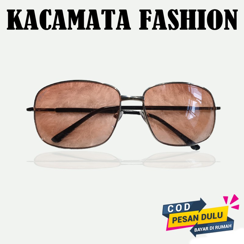 Kacamata Gaya Trendy Bigsized Kacamata Hitam Pria Wanita Anti UV Fashion Big Frame New Style Korean