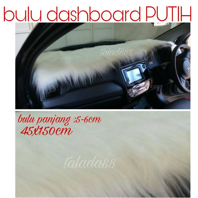 ( satu) 1 pc Alas bulu dashbord dasboard dasbor mobil