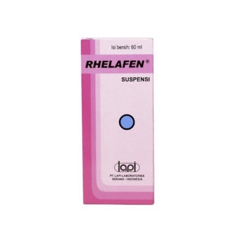Rhelafen sirup 60 ml ( penurun panas dan penghilang nyeri sakit gigi anak )