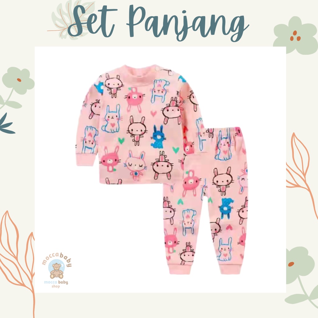 MBSS Baju Premium Anak Bayi Piyama Jumper Jumpsuit Celana Tidur Lengan Panjang NEW H5 110